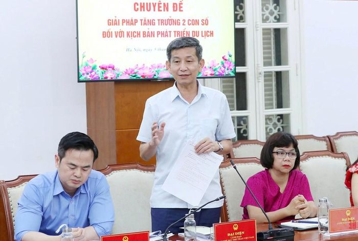 Cục trưởng Cục Thể dục Thể thao Việt Nam Nguyễn Danh Hoàng Việt phát biểu tại buổi làm việc