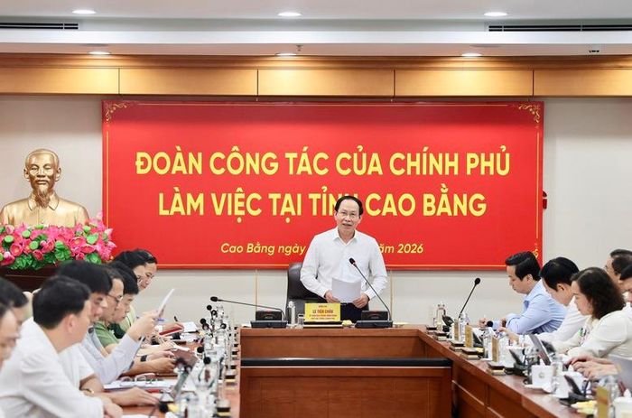 Phó Thủ tướng: Cao Bằng khó khăn về nguồn lực, nhưng không được khó về quyết tâm và cách làm - Ảnh: VGP/Thu Sa