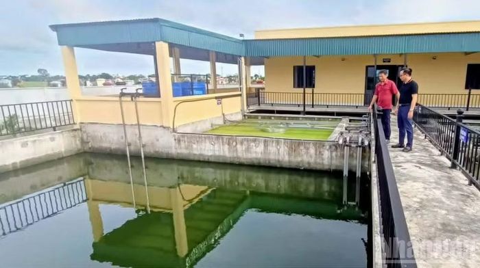 Nhà máy xử lý nước thải công suất 1.000m3/ngày đêm, tổng mức đầu tư gần 20 tỷ đồng đã được đưa vào sử dụng tại Cụm công nghiệp Vũ Hội.