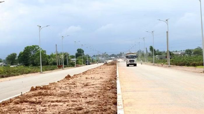 Công trình trên địa bàn xã Hàm Thuận còn chậm tiến độ.