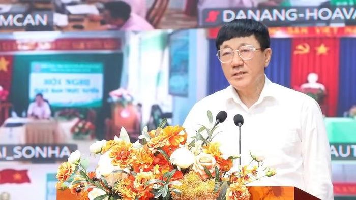 Tổng Giám đốc Ngân hàng Chính sách xã hội Dương Quyết Thắng phát biểu.