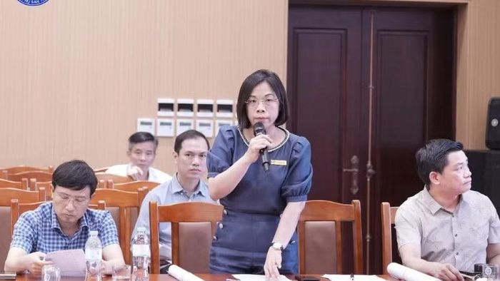 Phó Giáo sư, Tiến sĩ Nguyễn Thị Thu Hà, Phó Giám đốc Bệnh viện Phụ sản Trung ương phát biểu.