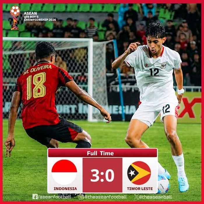 U19 Indonesia (phải) luôn là đối thủ cạnh tranh trực tiếp với Việt Nam ở các giải trẻ Đông Nam Á (Ảnh: ASEAN Football)