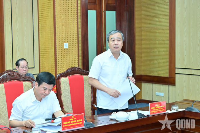 Đồng chí Ngô Đông Hải phát biểu. 