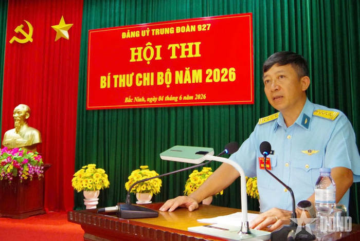 Đại tá Lê Xuân Minh phát biểu tại hội thi.