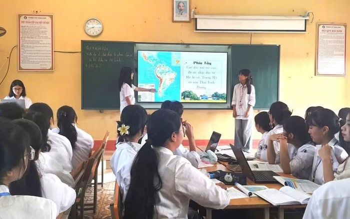 Trường THPT Đoan Hùng ứng dụng công nghệ số trong dạy học.