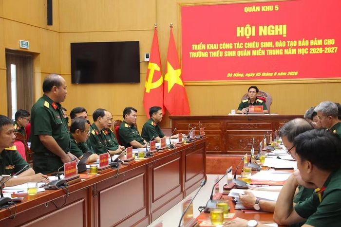 Hội nghị triển khai công tác chiêu sinh, đào tạo cho Trường Thiếu sinh quân miền Trung năm học 2026 – 2027.