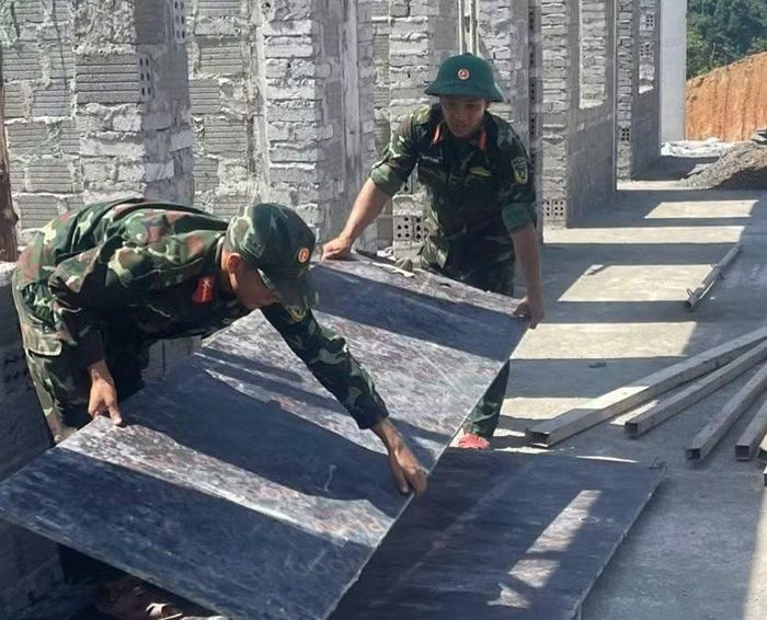 Sự hỗ trợ của lực lượng quân đội nhằm đẩy nhanh tiến độ tại các công trình đang thi công chậm.