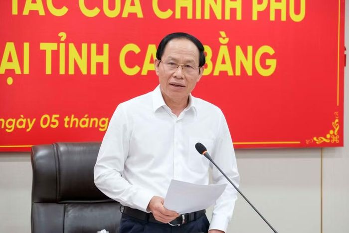  Phó Thủ tướng Lê Tiến Châu phát biểu kết luận buổi làm việc. 