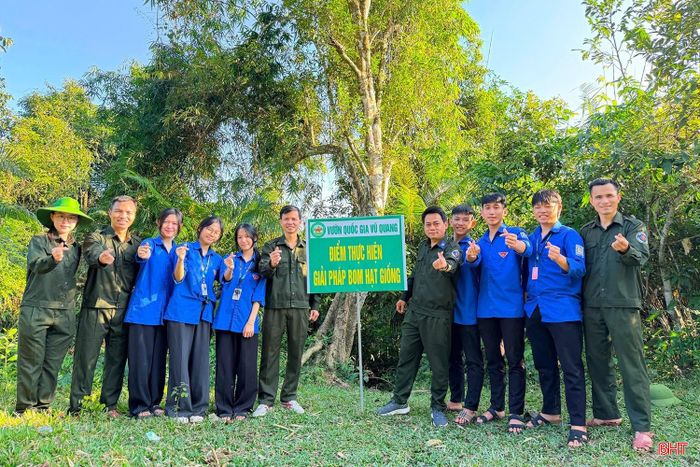 Vườn Quốc gia Vũ Quang triển khai giải pháp "bom hạt giống" giúp phục hồi và làm giàu rừng.