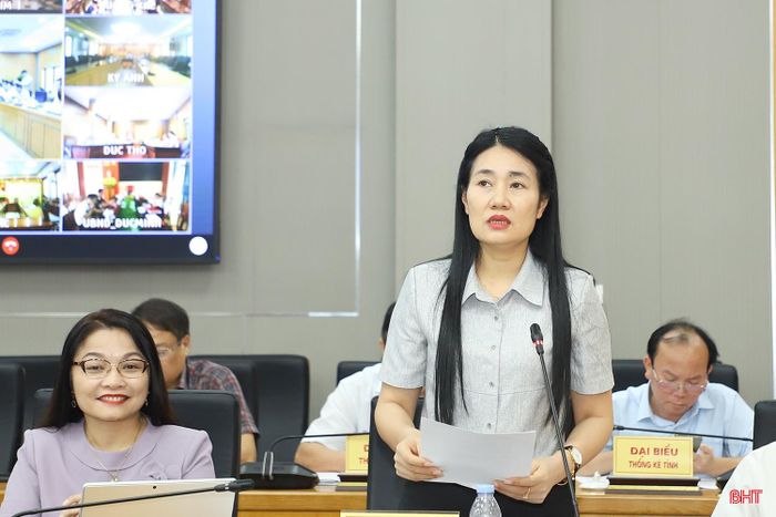 Phó Chủ tịch HĐND tỉnh Nguyễn Thị Việt Hà thông tin một số nội dung dự kiến trình Kỳ họp giữa năm HĐND tỉnh.