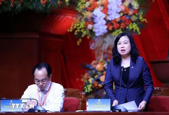 Bộ trưởng Bộ Y tế Đào Hồng Lan phát biểu. (Ảnh: Tuấn Anh/TTXVN)