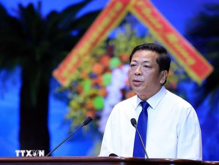 Bộ trưởng Bộ Xây dựng Trần Hồng Minh phát biểu. (Ảnh: Tuấn Anh/TTXVN)