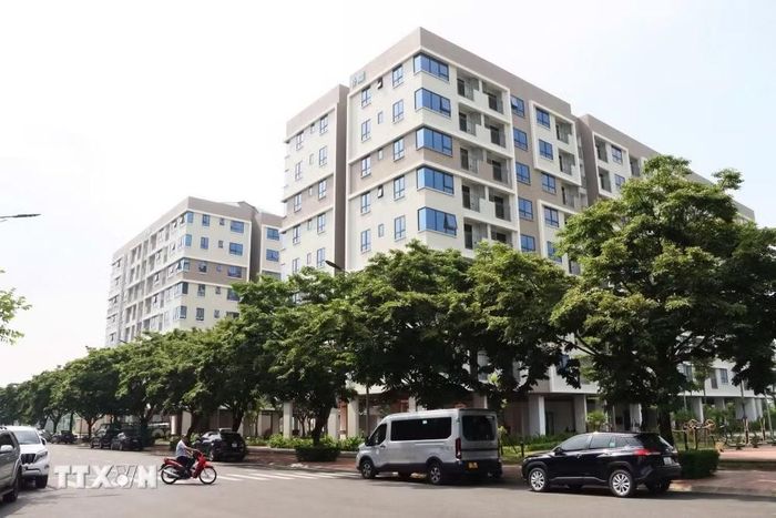 Dự án nhà ở cho công nhân ở Bắc Ninh được Tổng Công ty Viglacera bàn giao, đưa vào sử dụng. (Ảnh: Đỗ Huyền/TTXVN)