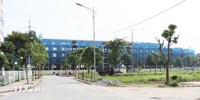 Dự án khu nhà ở cho cán bộ, công nhân viên khu công nghiệp Yên Phong. (Ảnh: Đỗ Huyền/TTXVN)