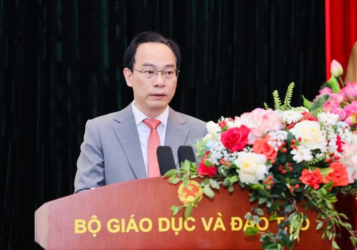 Bộ trưởng Bộ Giáo dục và Đào tạo Hoàng Minh Sơn. (Ảnh: PV/Vietnam+)