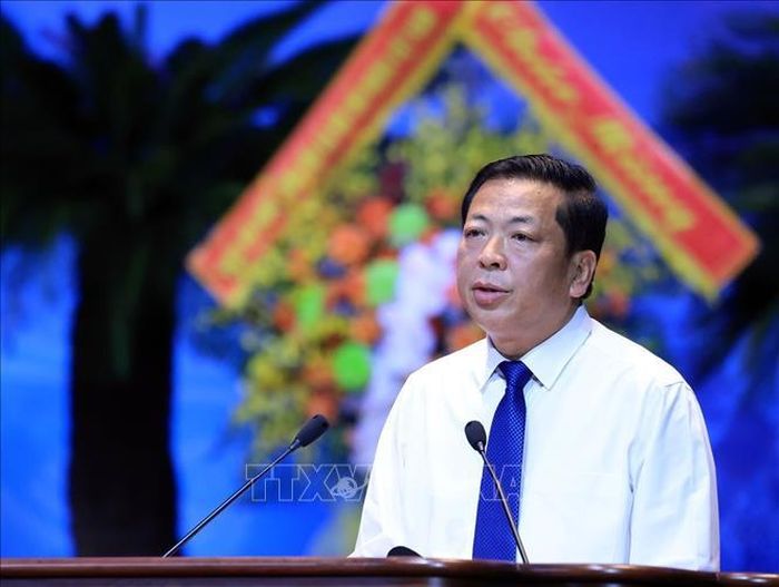 Bộ trưởng Bộ Xây dựng Trần Hồng Minh phát biểu. Ảnh: Tuấn Anh/TTXVN.