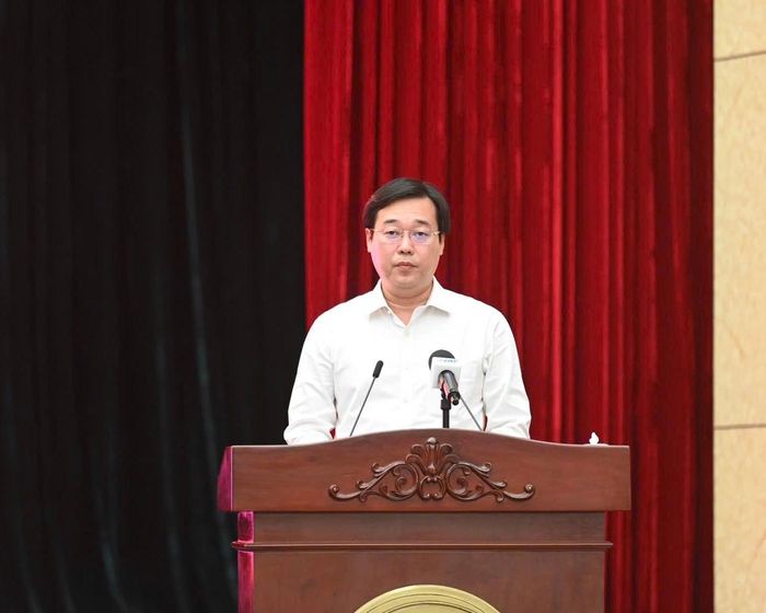 Phó Bí thư Thường trực Thành ủy TP Hồ Chí Minh Lê Quốc Phong phát biểu tại Hội thảo. Ảnh: Quốc Thanh