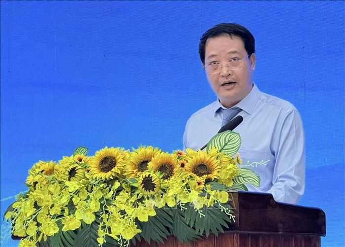 Ông Bùi Quang Hưng, Phó Cục trưởng Cục Xúc tiến thương mại, Bộ Công thương, phát biểu tại Hội nghị.