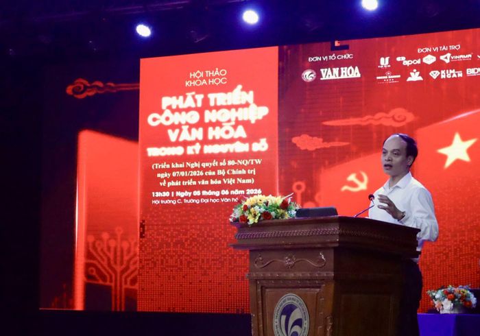 Ông Lê Minh Tuấn, Phó Cục trưởng Cục Bản quyền tác giả (Bộ Văn hóa, Thể thao và Du lịch) thông tin về vai trò của công nghiệp văn hóa trong giai đoạn phát triển mới.