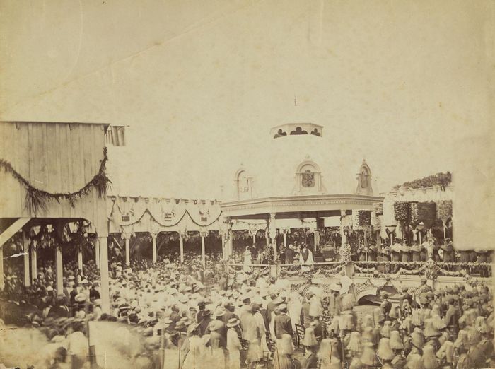 Lễ đăng quang của Vua Kalākaua năm 1883. Ảnh: Wikimedia Commons