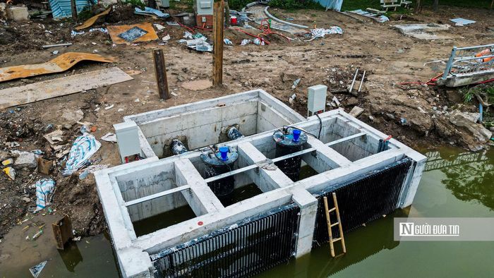 Công trình có công suất thiết kế khoảng 0,5 m³/giây, góp phần tăng khả năng tiêu thoát nước cho lưu vực sông Tô Lịch - Tả Nhuệ và giảm nguy cơ ngập úng cục bộ khi mưa lớn.