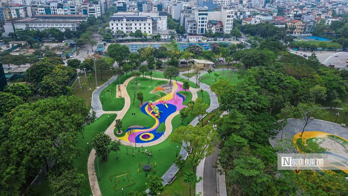 Công viên Cầu Giấy mang một diện mạo mới hoàn toàn sau khi được đầu tư hơn 60 tỷ để cải tạo.