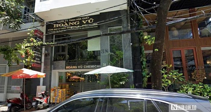 Trụ sở Công ty TNHH Thương mại Hóa chất Hoàng Vũ, một trong các doanh nghiệp được Thanh tra thành phố Đà Nẵng chỉ ra tồn tại trong hoạt động kinh doanh, lưu trữ và vận chuyển hóa chất.