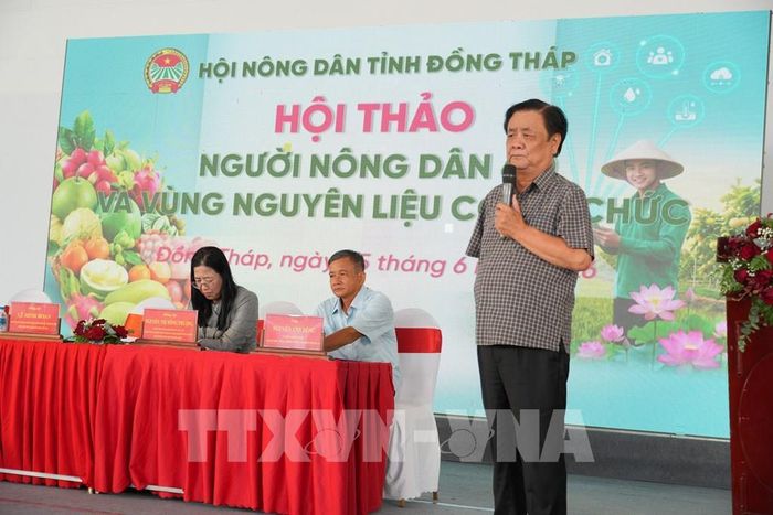 Nguyên Phó Chủ tịch Quốc hội Lê Minh Hoan chia sẻ tại Hội thảo. Ảnh: Công Trí-TTXVN