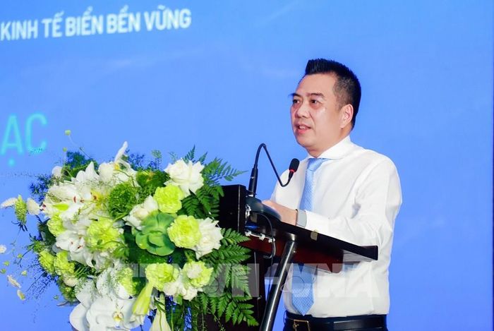 Thứ trưởng Bộ Nông nghiệp và Môi trường Đặng Ngọc Điệp phát biểu tại hội thảo. Ảnh: Trịnh Duy Hưng - TTXVN 