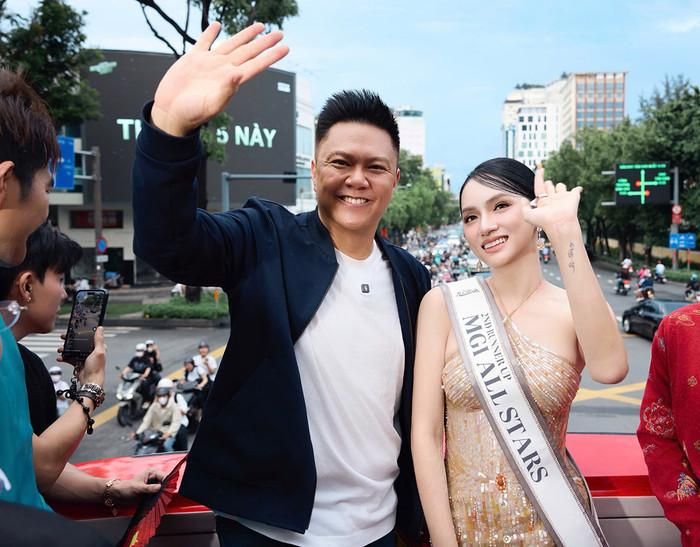 Valentin Trần chính là người đàn ông đặc biệt của Hương Giang, "chống lưng" cho cô tại MGI All Stars vừa qua.