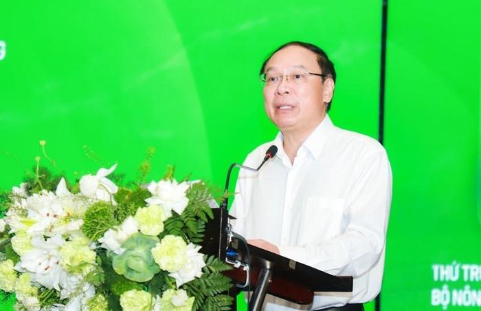 Thứ trưởng Bộ Nông nghiệp và Môi trường Lê Công Thành phát biểu tại Diễn đàn. Ảnh: Thành Duy 
