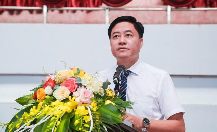 Phó Giám đốc Sở Văn hóa, Thể thao và Du lịch Thanh Hóa Nguyễn Duy Tự phát biểu khai mạc giải.