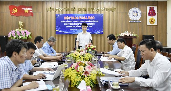  Liên hiệp các hội Khoa học và Kỹ thuật tỉnh tổ chức tư vấn, phản biện về chính sách phát triển nông nghiệp, nông dân, nông thôn. 