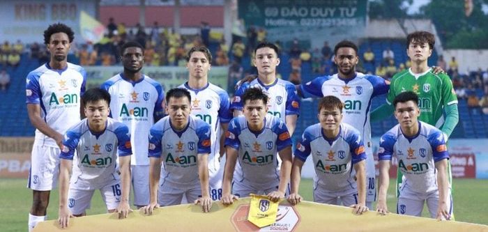 SLNA không còn nhiều động lực phấn đấu tại V-League. Ảnh: CLB SLNA.
