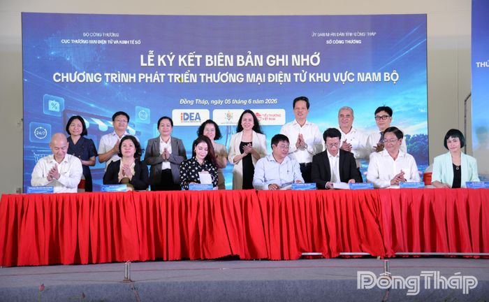Sở Công thương các tỉnh khu vực Nam bộ ký kết biên bản ghi nhớ với các doanh nghiệp thương mại điện tử, doanh nghiệp công nghệ.