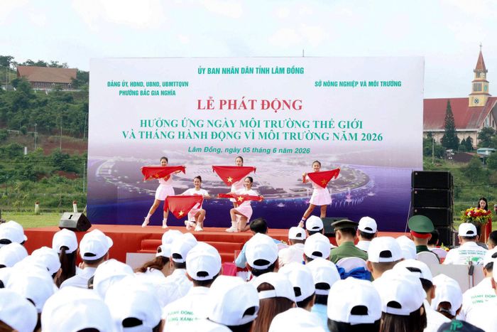 Lễ phát động hưởng ứng Ngày Môi trường thế giới và Tháng hành động vì môi trường năm 2026 được tổ chức tại phường Bắc Gia Nghĩa