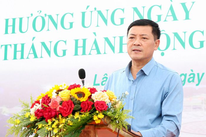 Ủy viên Ban Thường vụ Tỉnh ủy, Phó Chủ tịch Thường trực UBND tỉnh Lê Trọng Yên kêu gọi người dân chung tay bảo vệ môi trường