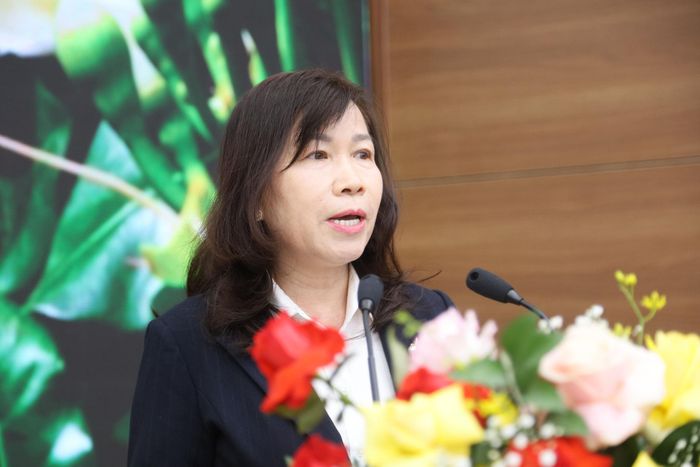 Đồng chí Hà Thị Hạnh, Ủy viên Ban Thường vụ Tỉnh ủy, Phó Chủ tịch Ủy ban MTTQ Việt Nam tỉnh phát biểu chỉ đạo