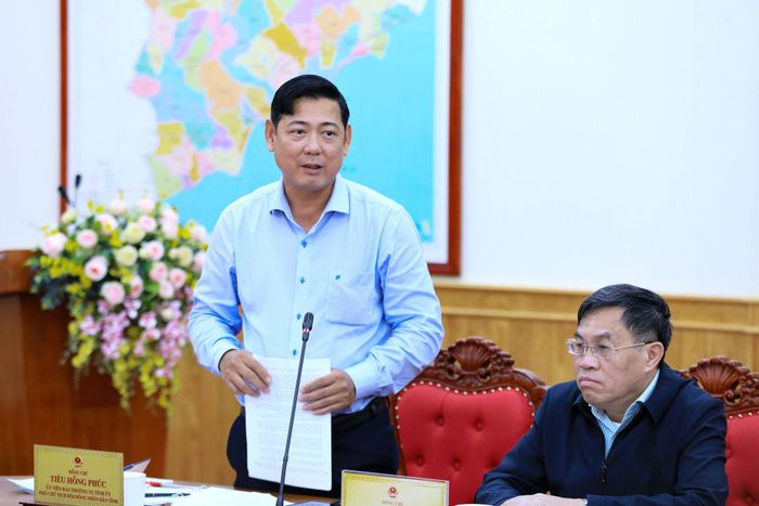 Ủy viên Ban Thường vụ Tỉnh ủy, Phó Chủ tịch HĐND tỉnh Tiêu Hồng Phúc đề nghị nghiên cứu các công trình động lực