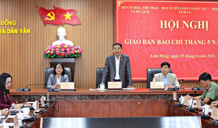 Lãnh đạo Ban Tuyên giáo và Dân vận Tỉnh ủy Lâm Đồng, Sở Văn hóa, Thể thao và Du lịch và Hội Nhà báo tỉnh chủ trì hội nghị