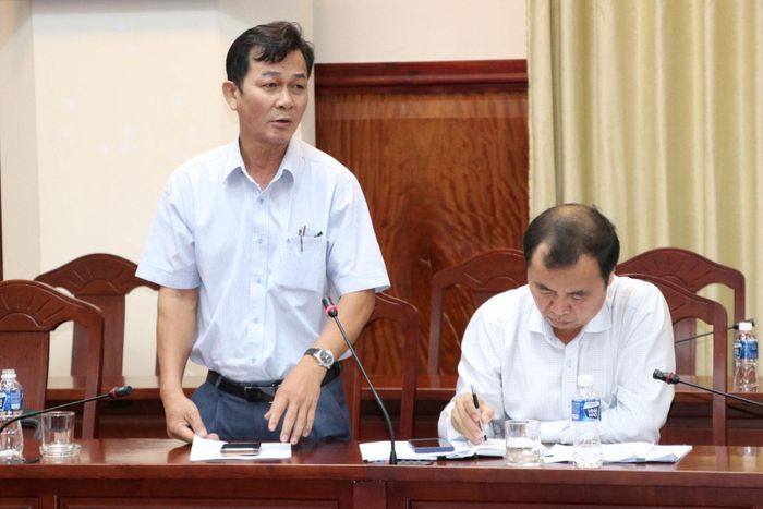 Lãnh đạo các địa phương báo cáo tại buổi làm việc