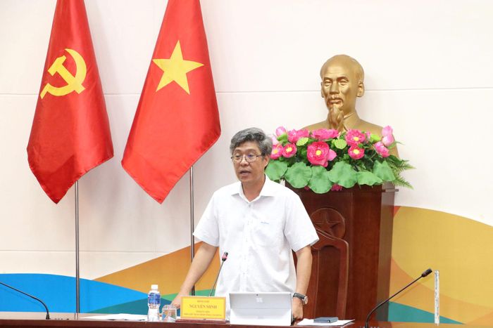 Phó Chủ tịch UBND tỉnh Nguyễn Minh phát biểu chỉ đạo tại buổi làm việc