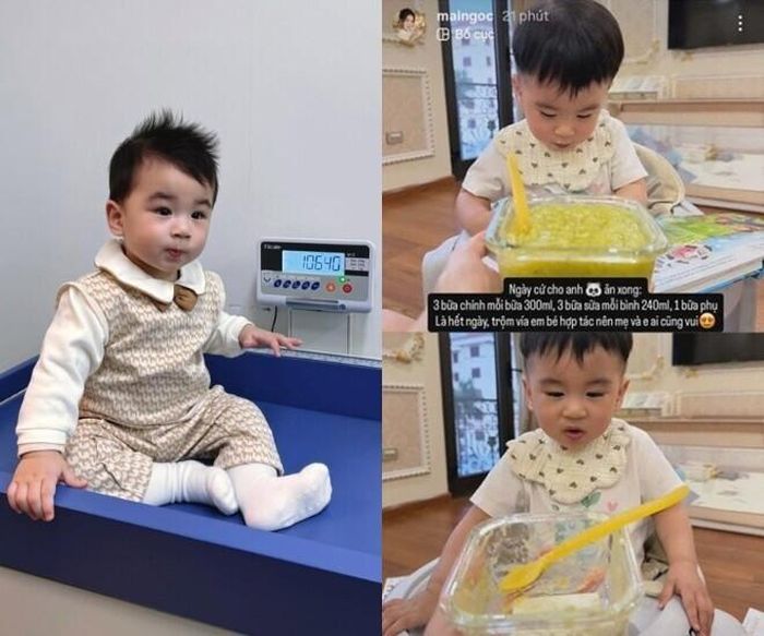 Nhóc tì sở hữu ngoại hình điển trai, lanh lợi.
