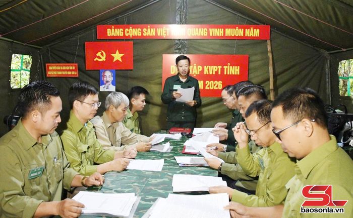 Báo và PTTH Sơn La tham gia tổng duyệt diễn tập khu vực phòng thủ tỉnh Sơn La năm 2026.