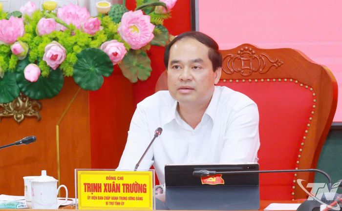 Đồng chí Bí thư Tỉnh ủy Trịnh Xuân Trường kết luận Hội nghị.