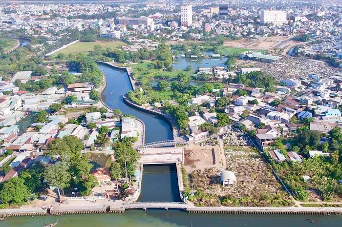 Khu vực thi công cầu Rạch Gió.