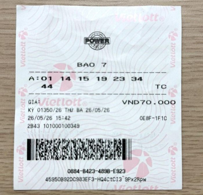  Tấm vé bao 7 đã mang lại giải Jackpot 1 hơn 83 tỷ đồng cho anh Mạnh. 