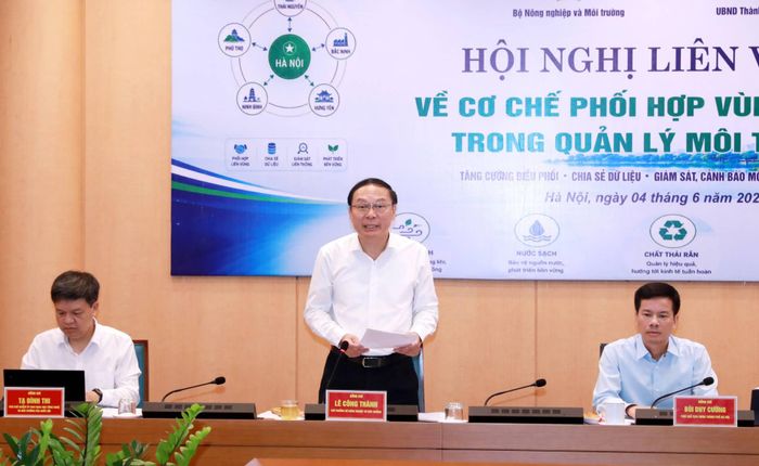  Thứ trưởng Bộ Nông nghiệp và Môi trường Lê Công Thành phát biểu 