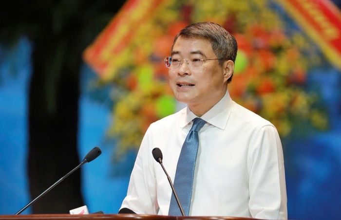 Ủy viên Bộ Chính trị, Thủ tướng Chính phủ Lê Minh Hưng phát biểu tại chương trình. Ảnh: Tô Thế